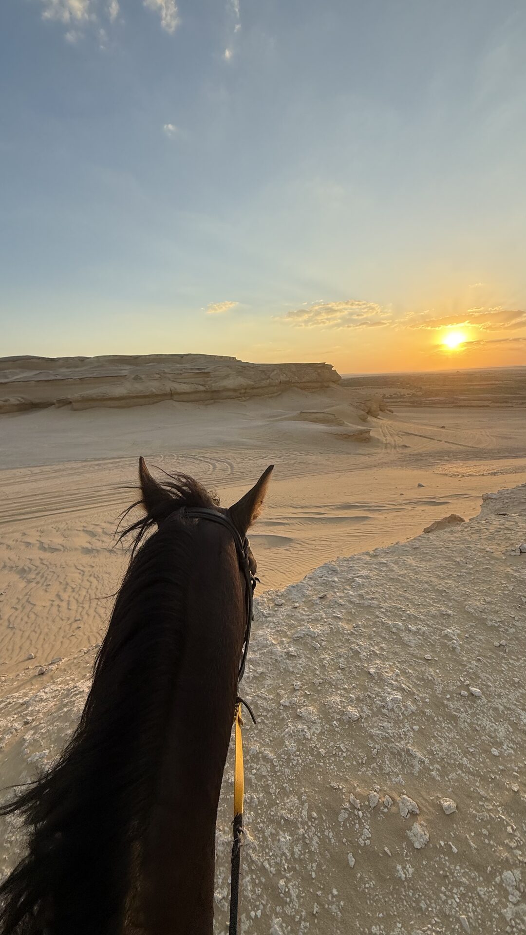 Atardecer desde el caballo